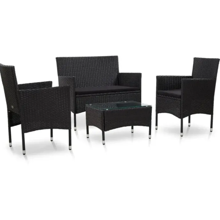 Salon de jardin confortable 4 pièces