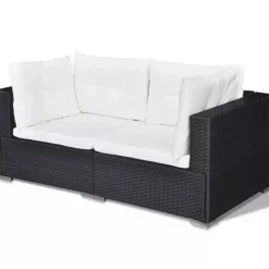Salon de jardin modulable en résine tressée