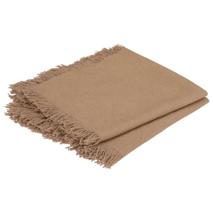 Serviette de table à franges x 2