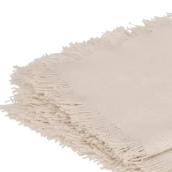 Serviette de table à franges x 2