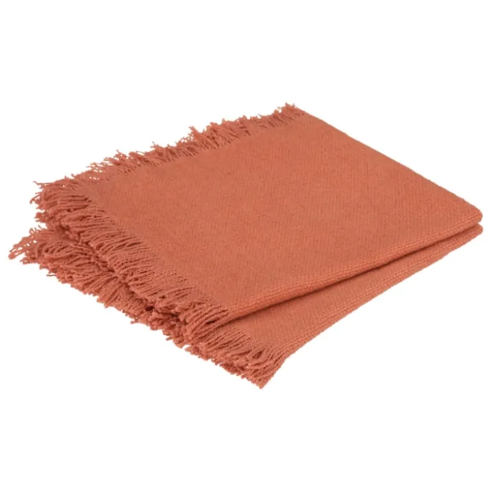 Serviette de table à franges x 2