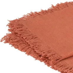 Serviette de table à franges x 2