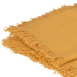 Serviette de table à franges x 2