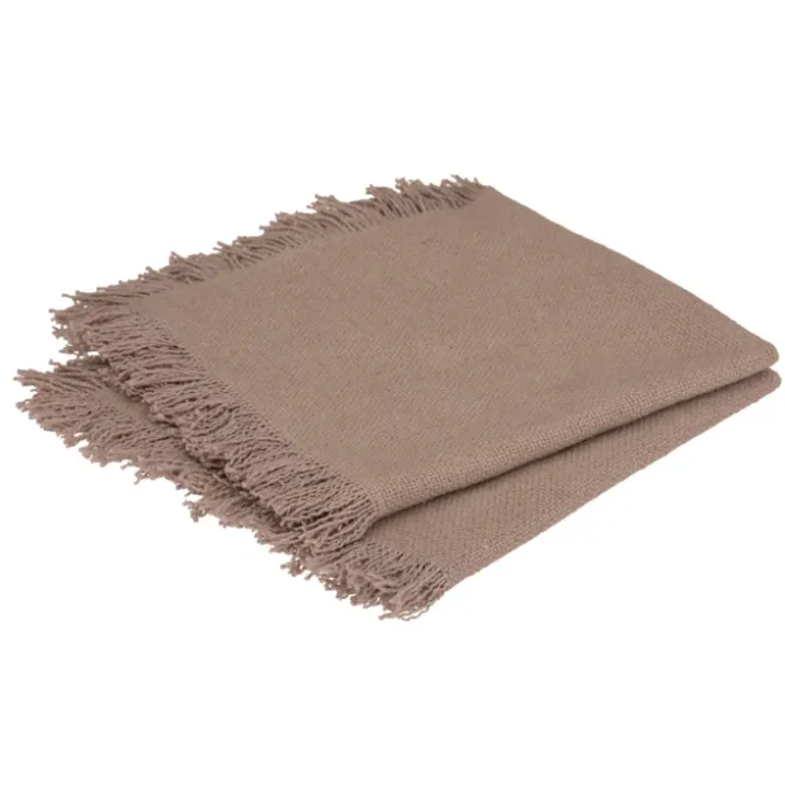 Serviette de table à franges x 2