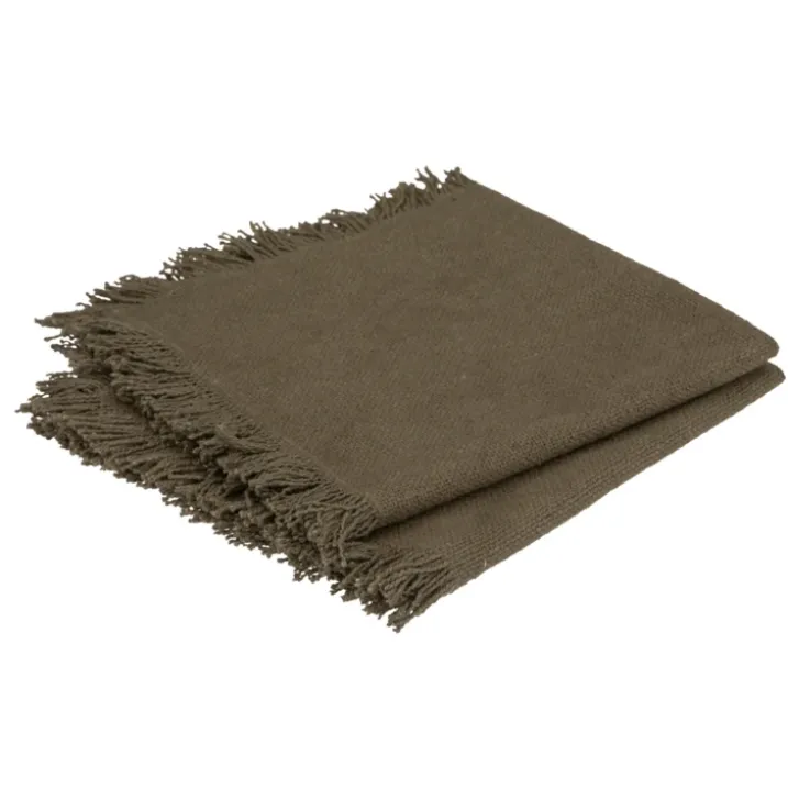 Serviette de table à franges x 2