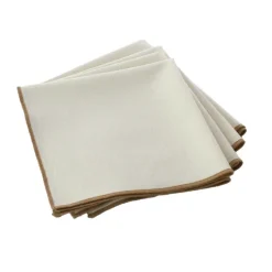 Serviette de table unie et bourdonnée
