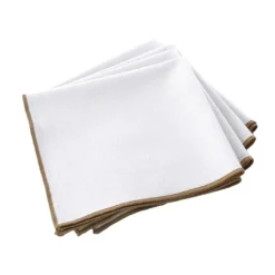 Serviette de table unie et bourdonnée