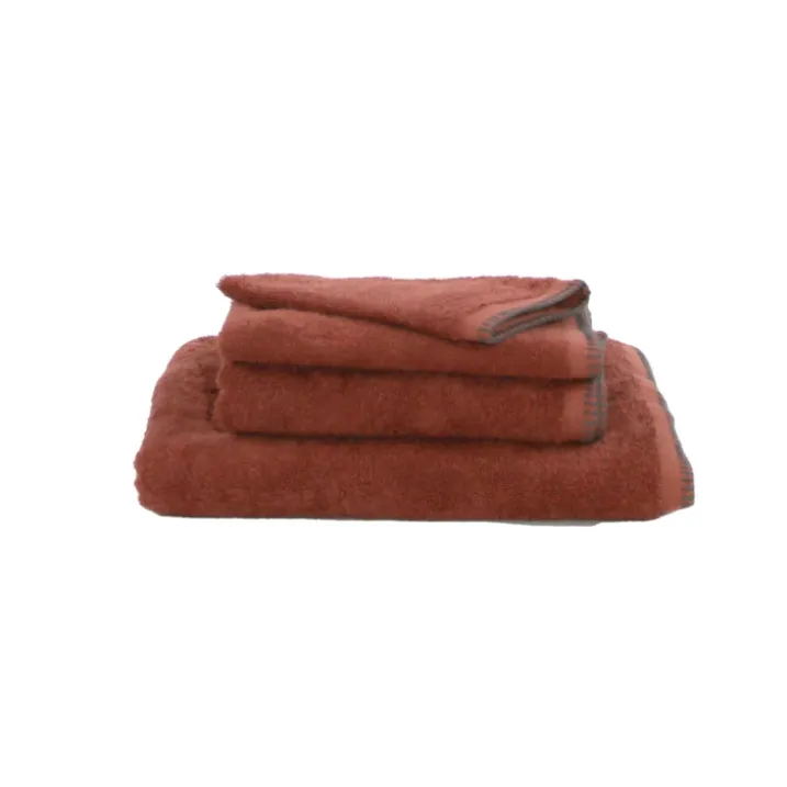 Serviette Grand Hotel surpiqure noire