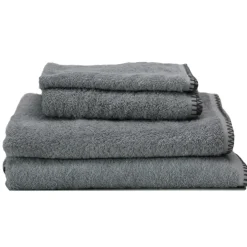 Serviette Grand Hotel surpiqure noire
