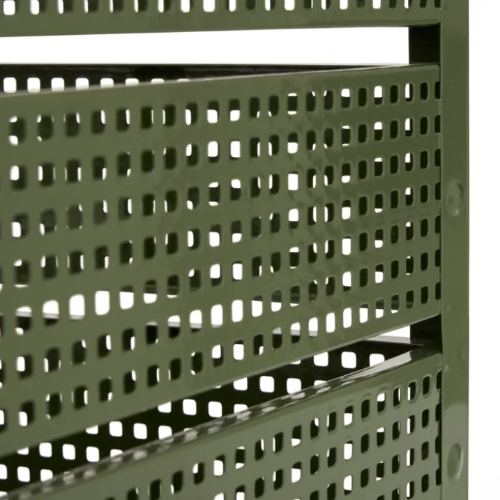 Set de 4 caisses de rangement en métal empilables