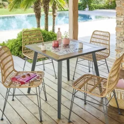 Set de 2 chaises Hespéride Lambada style exotique