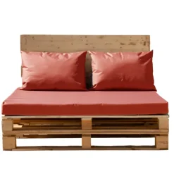 Set de 3 coussins palette extérieurimperméable et déhoussable MINORQUE