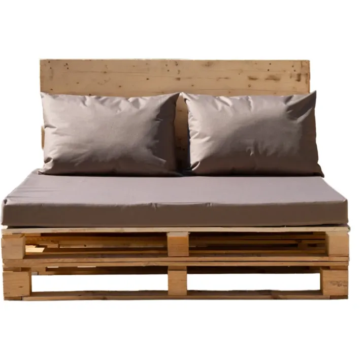 Set de 3 coussins palette extérieurimperméable et déhoussable MINORQUE