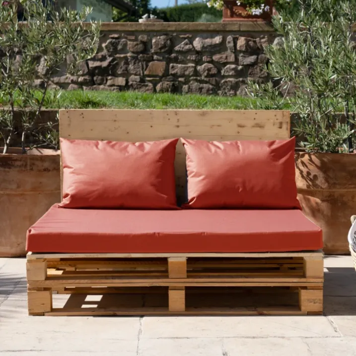 Set de 3 coussins palette extérieurimperméable et déhoussable MINORQUE