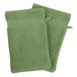 Set de 4 gants de toilette en coton Mirmande