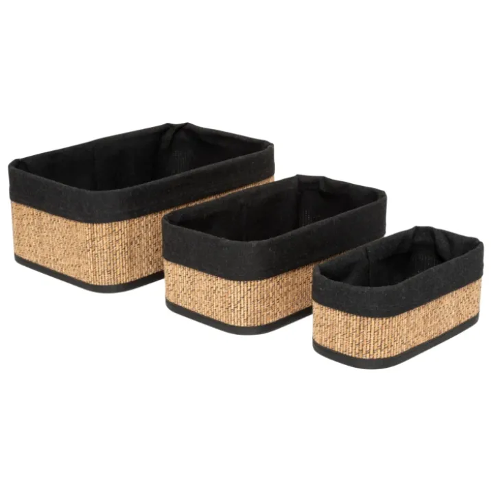 Set de 3 paniers en bambou