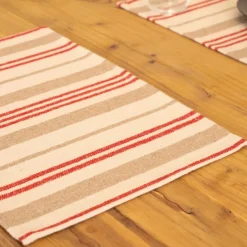Set de table en coton épais rayures