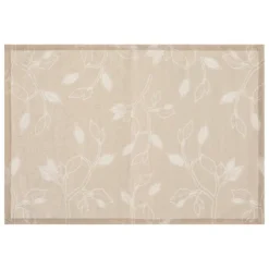 Set de table enduit floral beige
