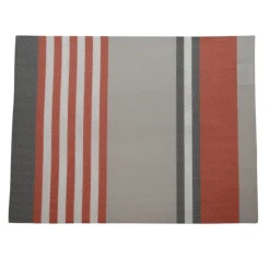 Set de table en plastique à rayures