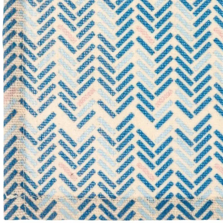 Set de table en polycoton à motif chevrons