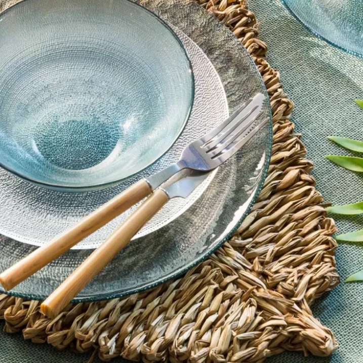 Set de table feuille en roseau