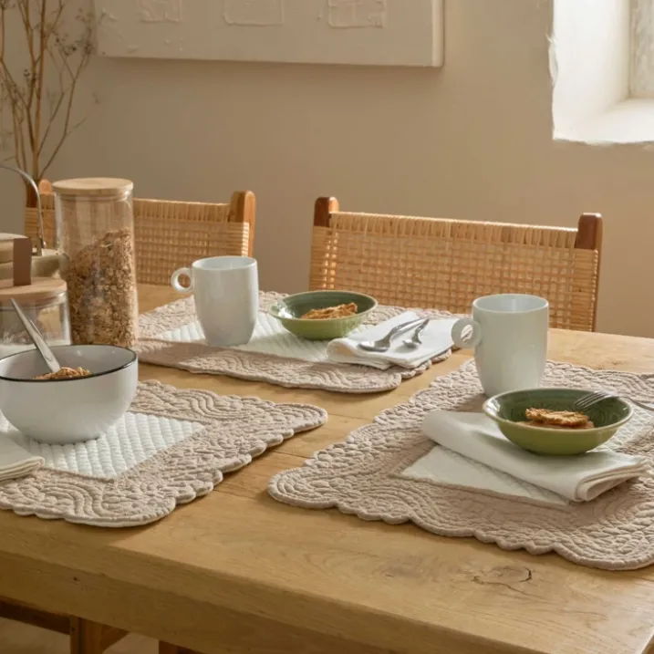 Set de table morphée coton matelassé