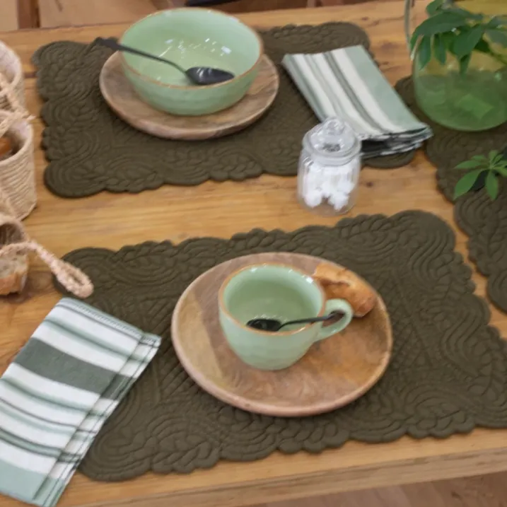 Set de table morphée coton matelassé