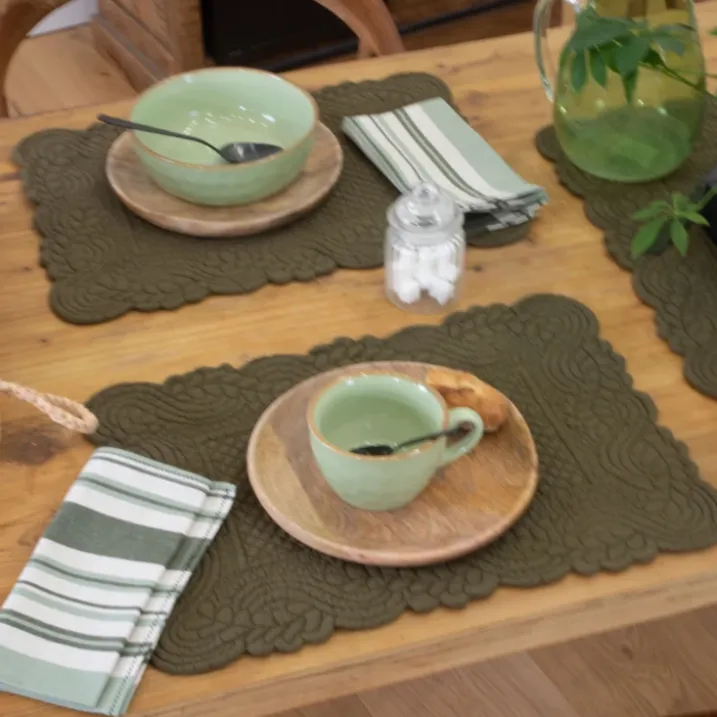 Set de table morphée coton matelassé