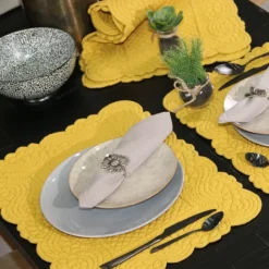 Set de table morphée coton matelassé