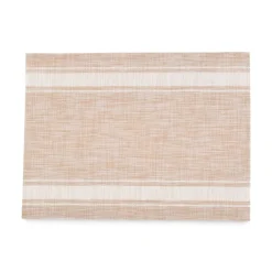 Set de table rectangle tissé rayé