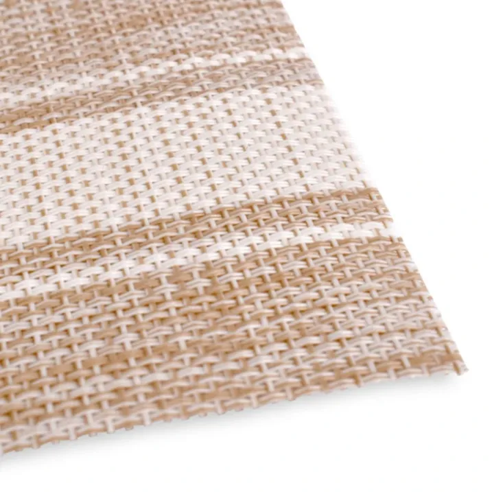 Set de table rectangle tissé rayé