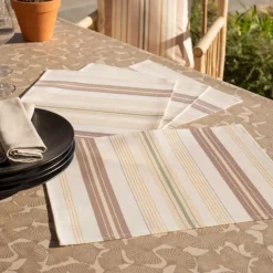Set de table rectangulaire enduite