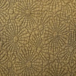 Set de table rectangulaire matelassé avec motif fleurs brodé