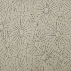 Set de table rectangulaire matelassé avec motif fleurs brodé