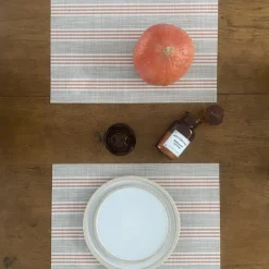 Set de table rectangulaire rayé