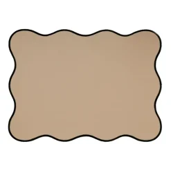 Set de table rectangulaire unis et bords ondulés