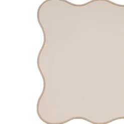 Set de table rectangulaire unis et bords ondulés