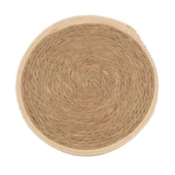 Set de table rond en jute rigide tressée