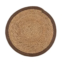 Set de table rond en jute rigide tressée