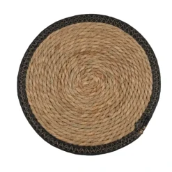 Set de table rond en jute rigide tressée