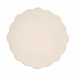 Set de table rond lavable matelassé coton