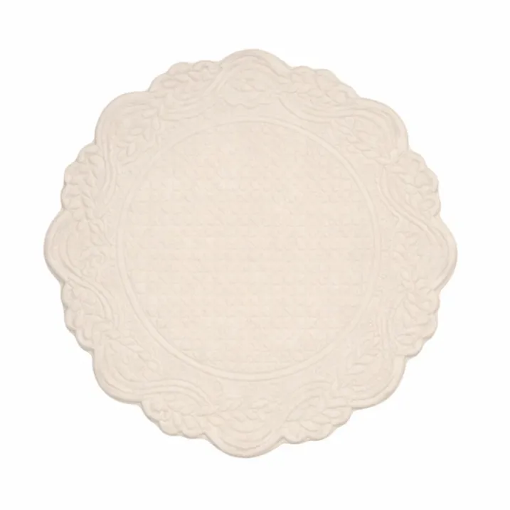 Set de table rond lavable matelassé coton