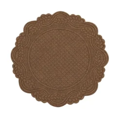 Set de table rond lavable matelassé coton