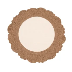 Set de table rond lavable matelassé coton