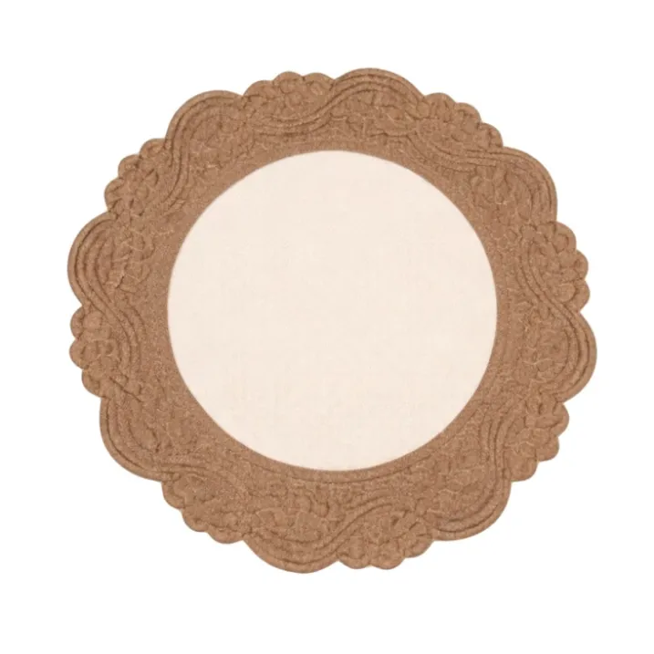 Set de table rond lavable matelassé coton