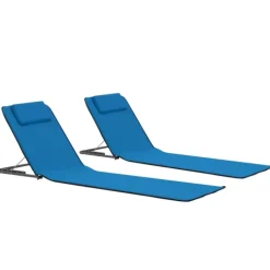 Set de 2 tapis de plage pliables