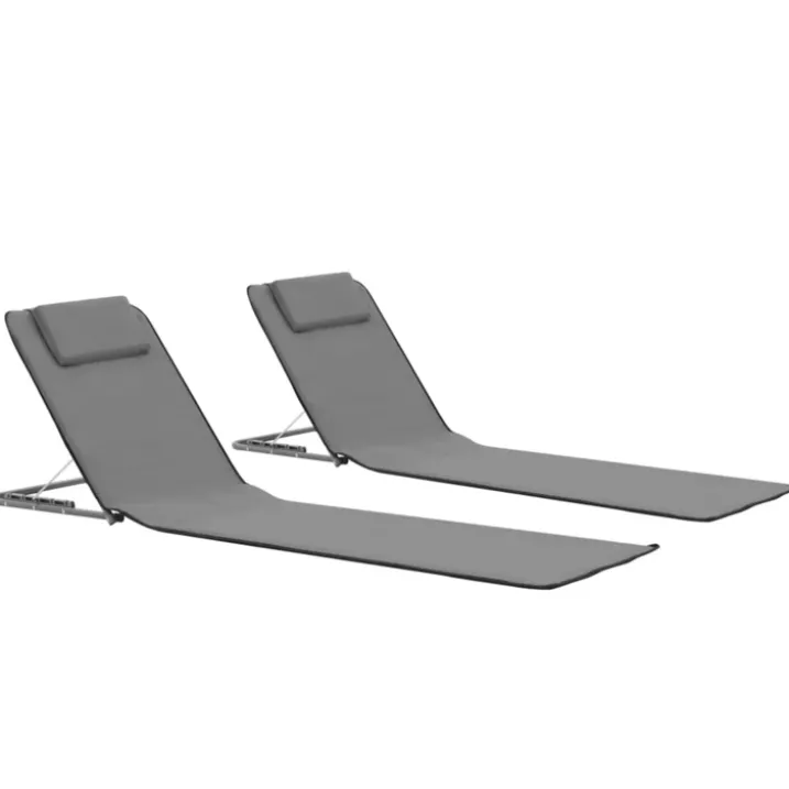 Set de 2 tapis de plage pliables
