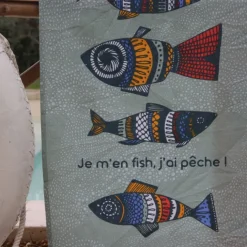 Set de 3 torchons motifs poisson