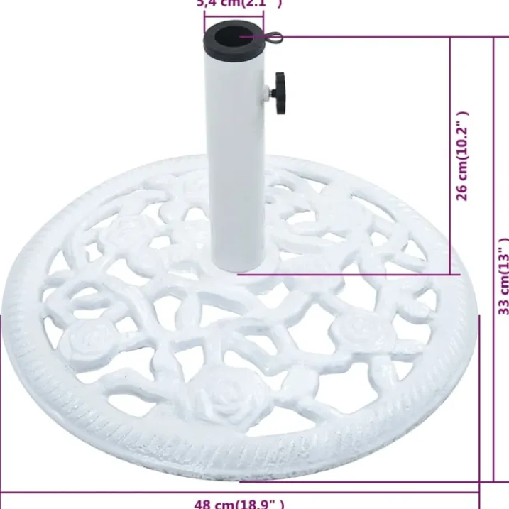 Socle de parasol en fonte
