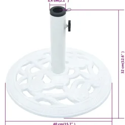 Socle de parasol en fonte